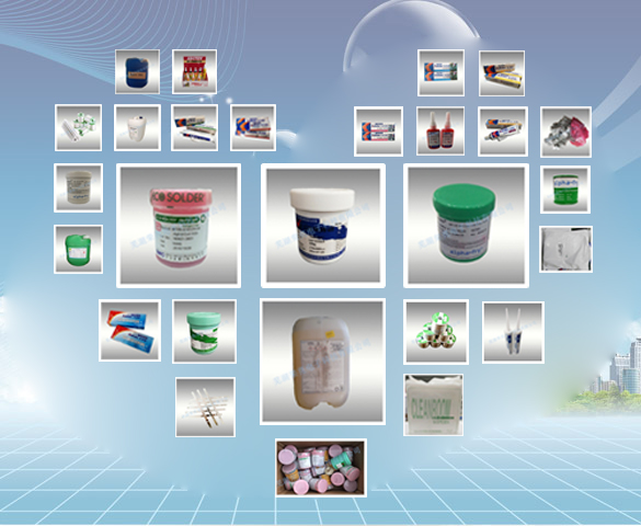 千住錫絲、卡夫特膠水產(chǎn)品展示